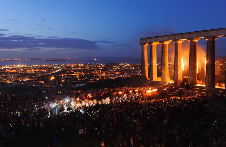 Beltane 2013 Acropolis Sequence View from the Nelson Monument