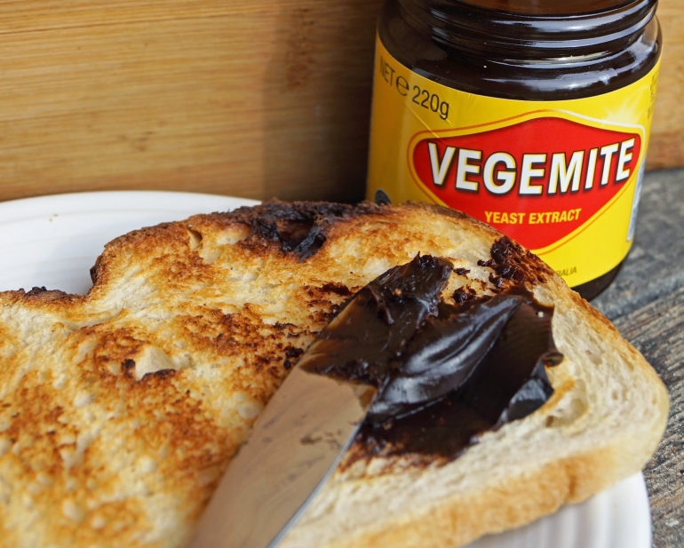 Vegemite sandwich in Australia Vegemite sandwich in Australia