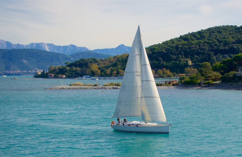 Sailing through-Cinque-Terre-La-Spezia-Province Sailing through-Cinque-Terre-La-Spezia-Province