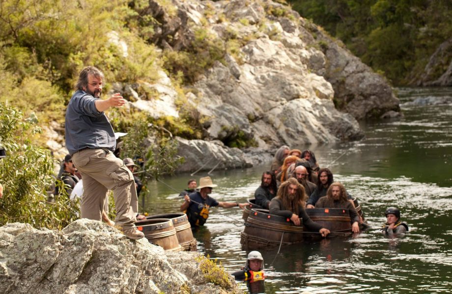 Dwarves floating on barrels scene in The Hobbit movie Dwarves floating on barrels scene in The Hobbit movie