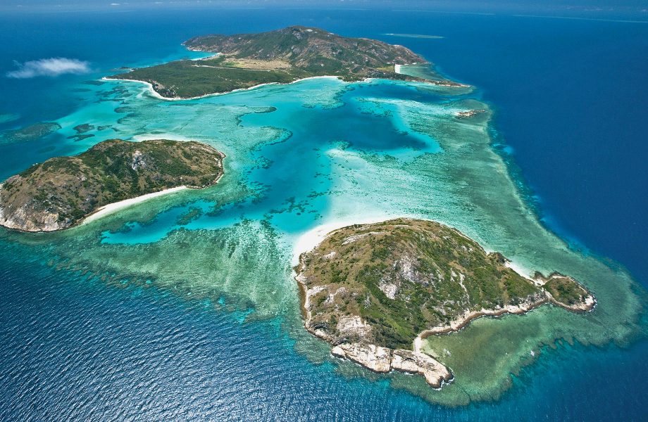 Aerial view of Lizard island Aerial view of Lizard island