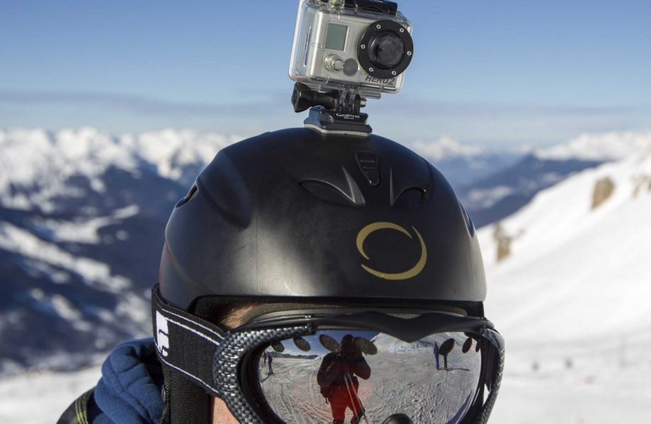 Gopro camera on helmet Gopro camera on helmet