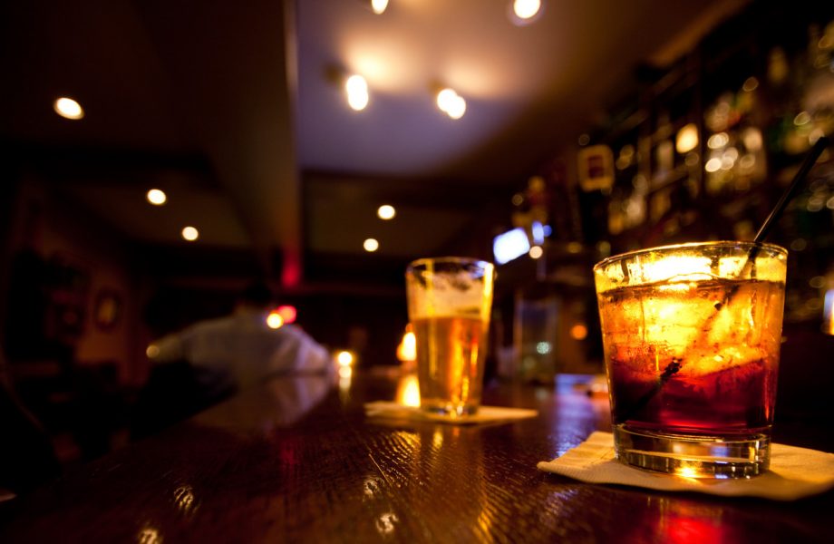 Alcohol at a bar Alcohol at a bar