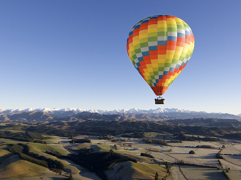 Flying over Canterbury valley Flying over Canterbury valley