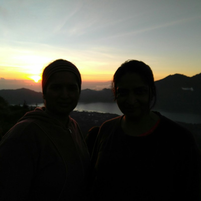 Catching sunrise at Mount Batur Catching sunrise at Mount Batur