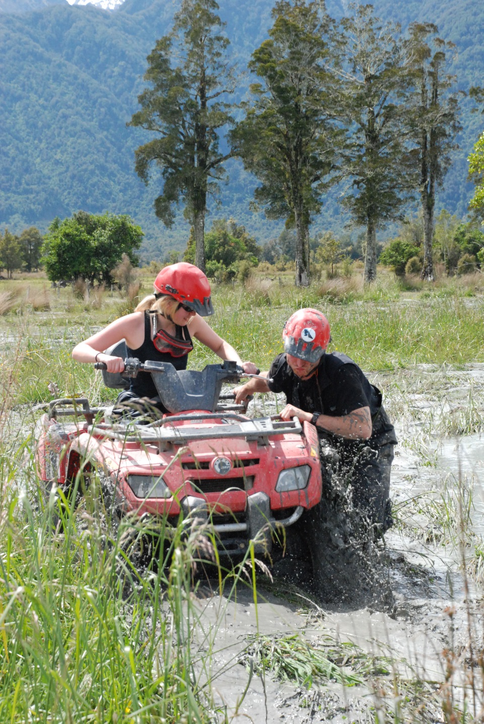 Quad biking at Franz Josef Quad biking at Franz Josef