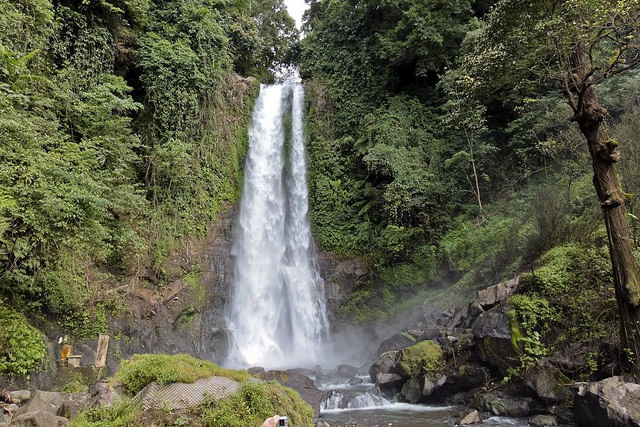 The Flying Water Waterfall - A Bali Tourist Attraction