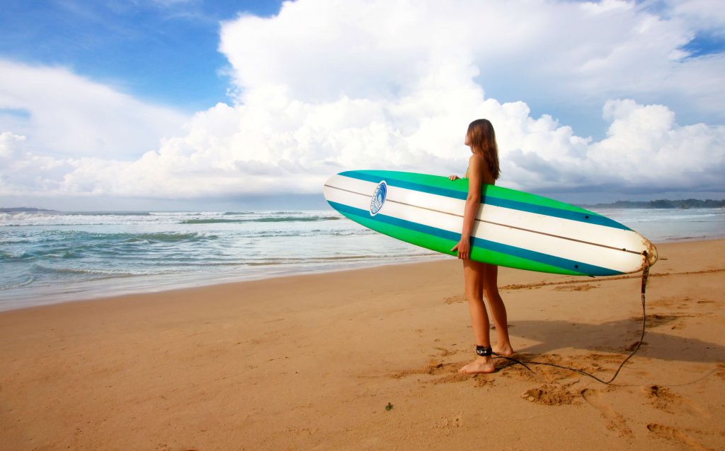 Surfing in Bali