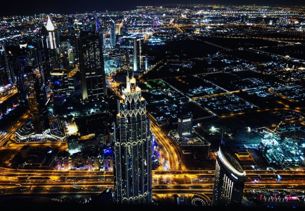 Burj Khalifa by the night