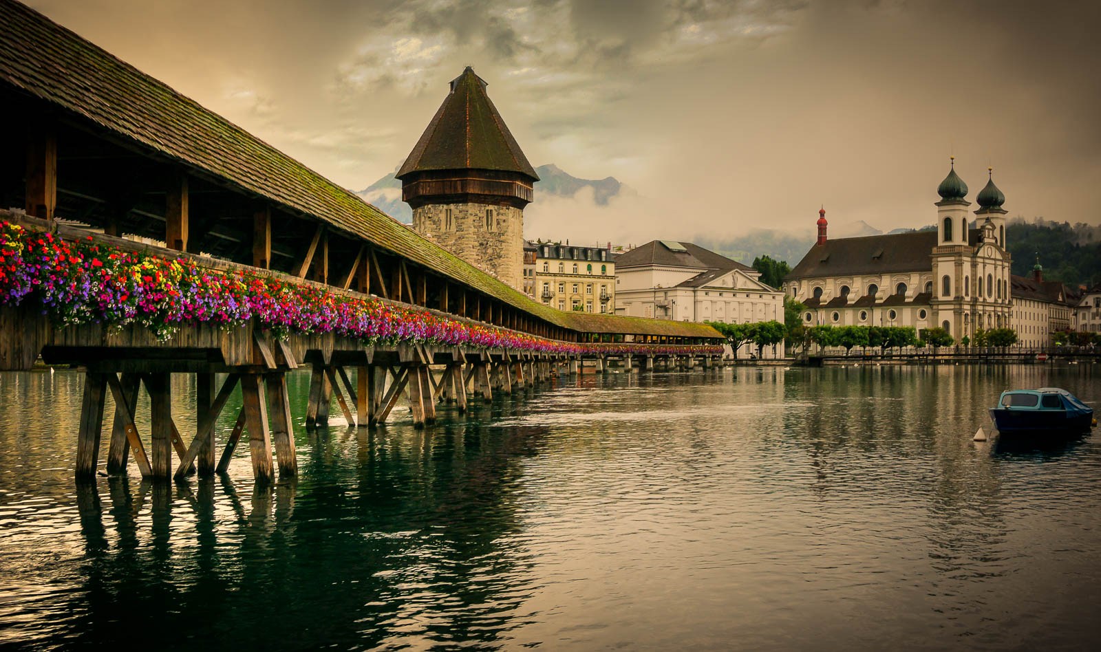 Швейцария Люцерн мост