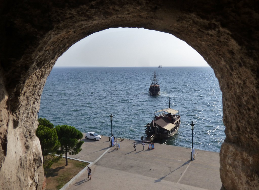 view from the interior of the white tower