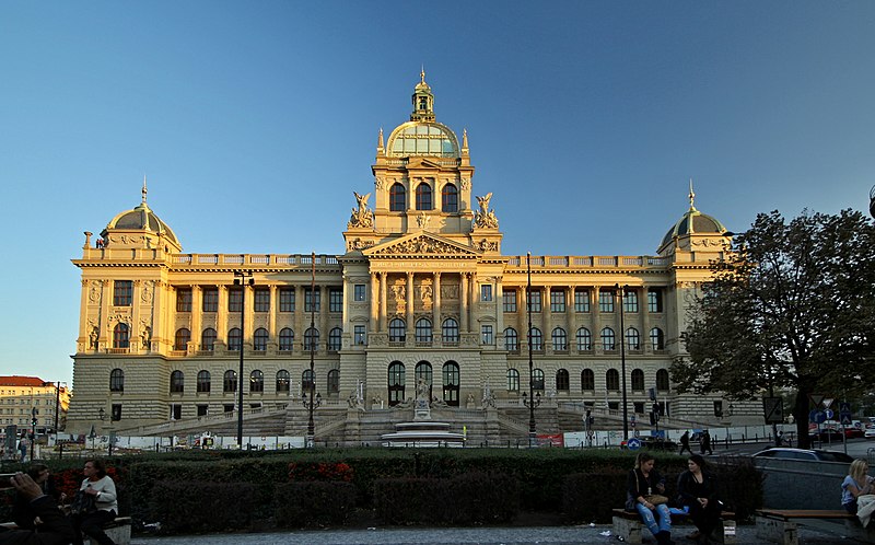 National Museum in Prague front facade