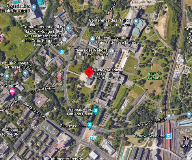Satellite View of Ariana Museum