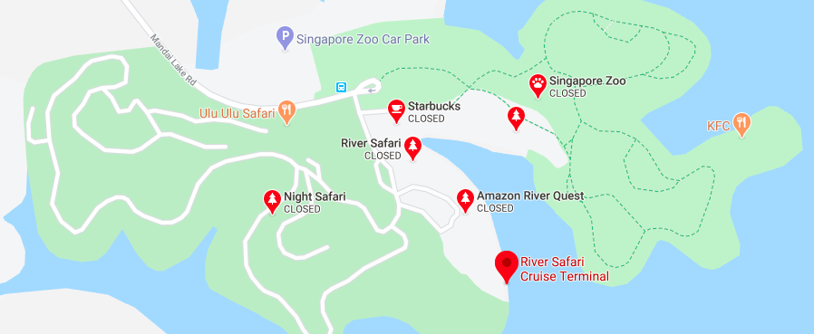 Map Location of the River Safari