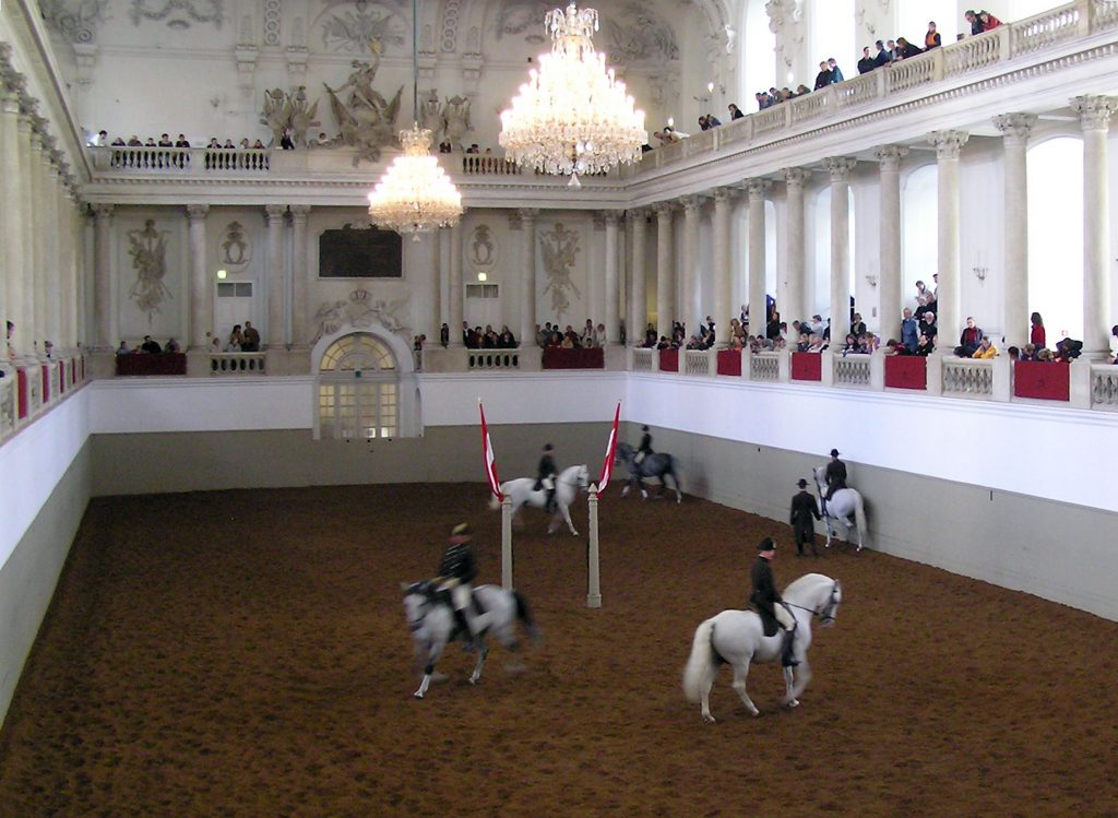 Spanish Riding school in the Hofburg Palace