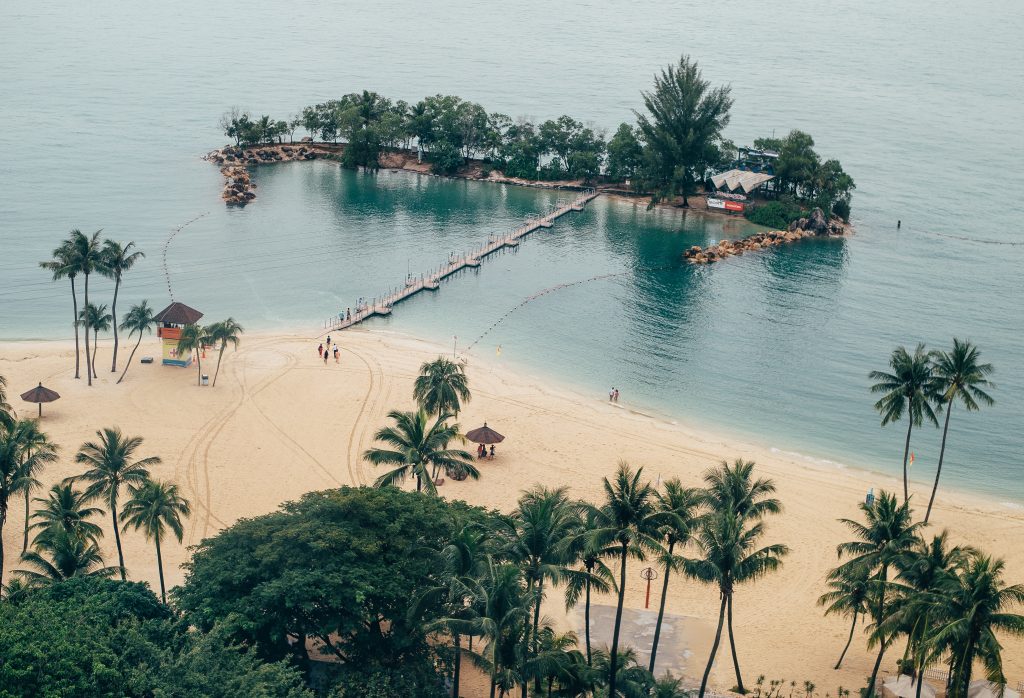 A beach in Sentosa