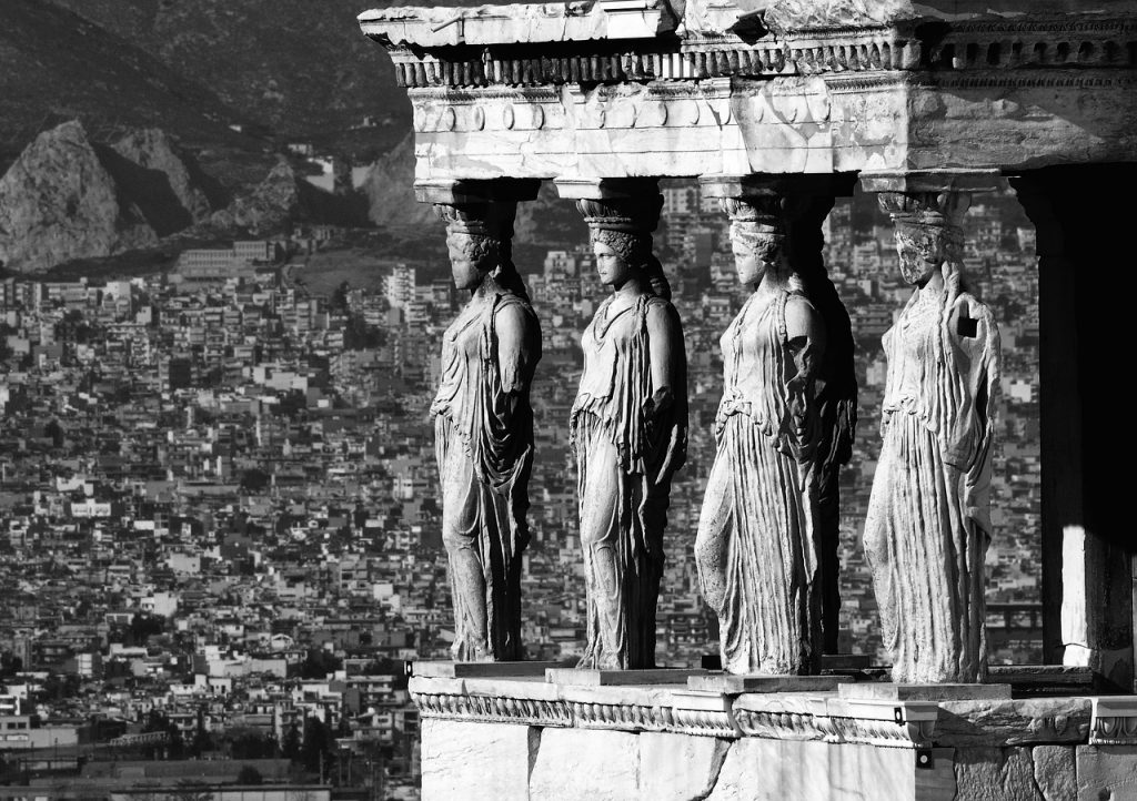Caryatids at Erechtheion temple