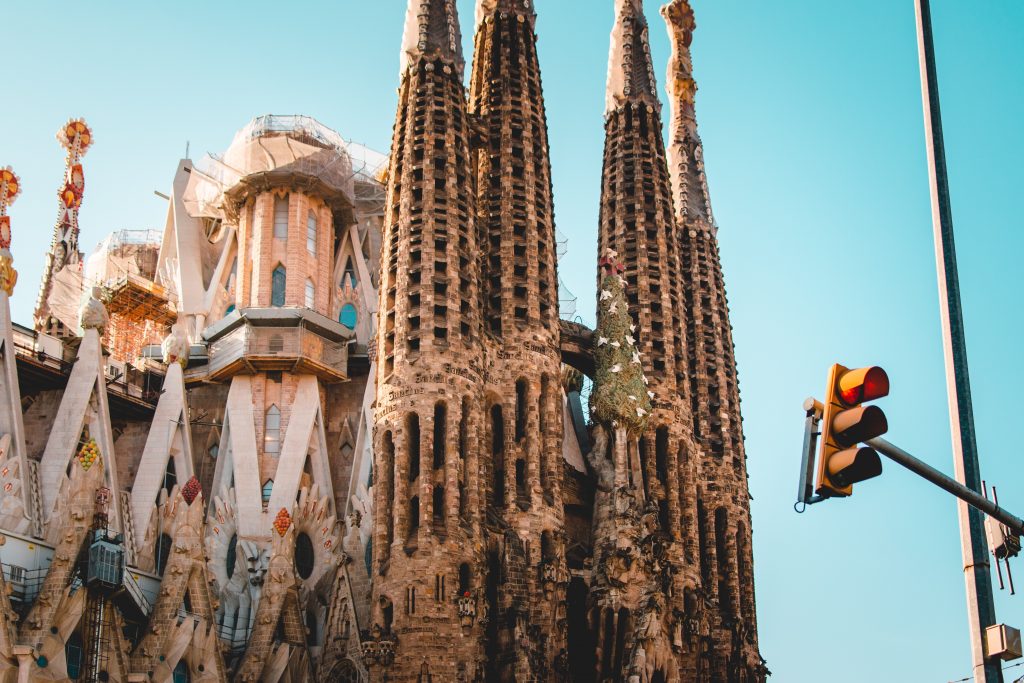 La Sagrada Familia Church in Barcelona, Europe