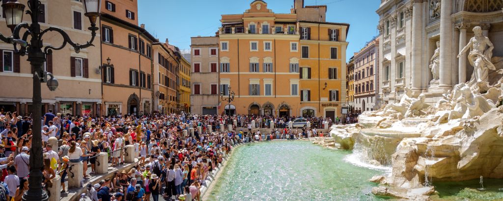 Trevi Fountain in Rome, Europe