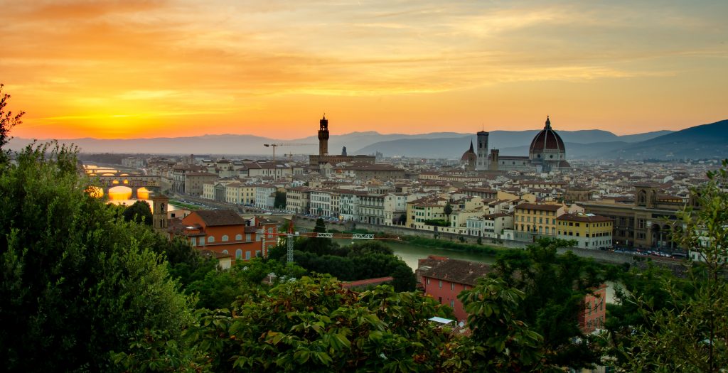 A beautiful view of Florence from the Piazzale