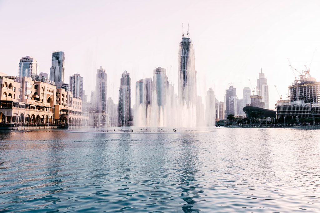 Fountain show in dubai