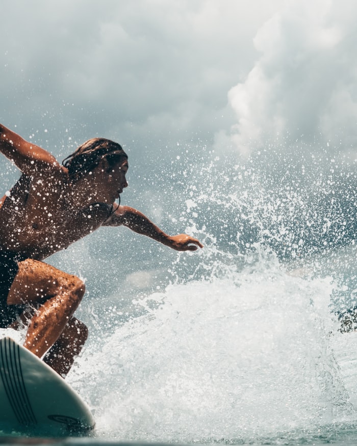 Surfing in Bali