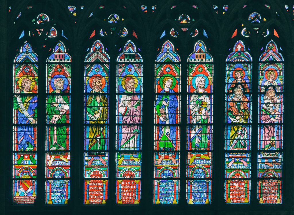 Stained windows at the Cathedral