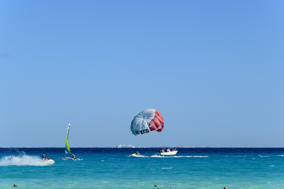 Parasailing at Artificial Beach
