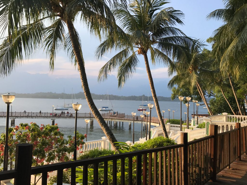 The broadwalk near Changi beach, one of the romantic places to take a walk