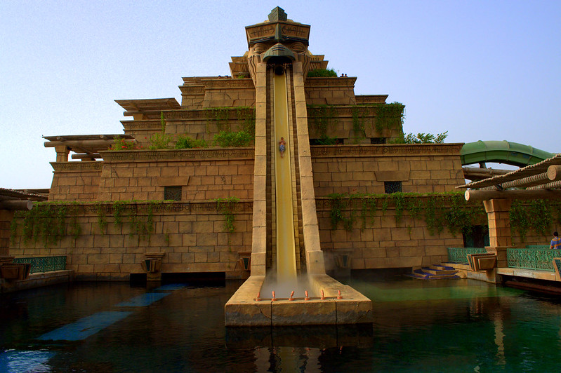 shark tank water slide in Water park