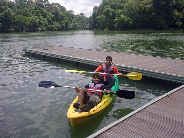 Kayaking at MacRitchie Reservoir Singapore