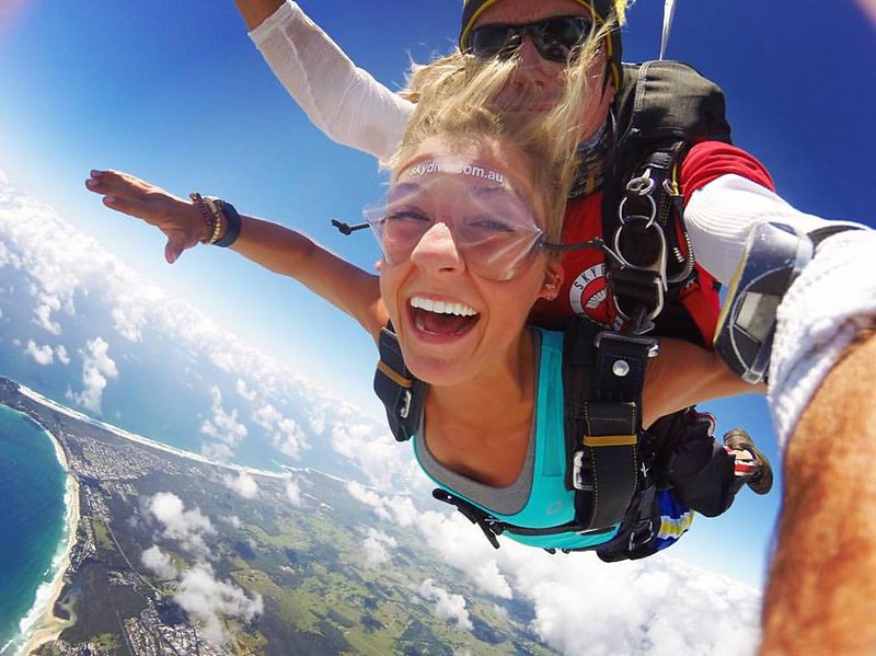 Sky Diving at Byron Bay, Australia
