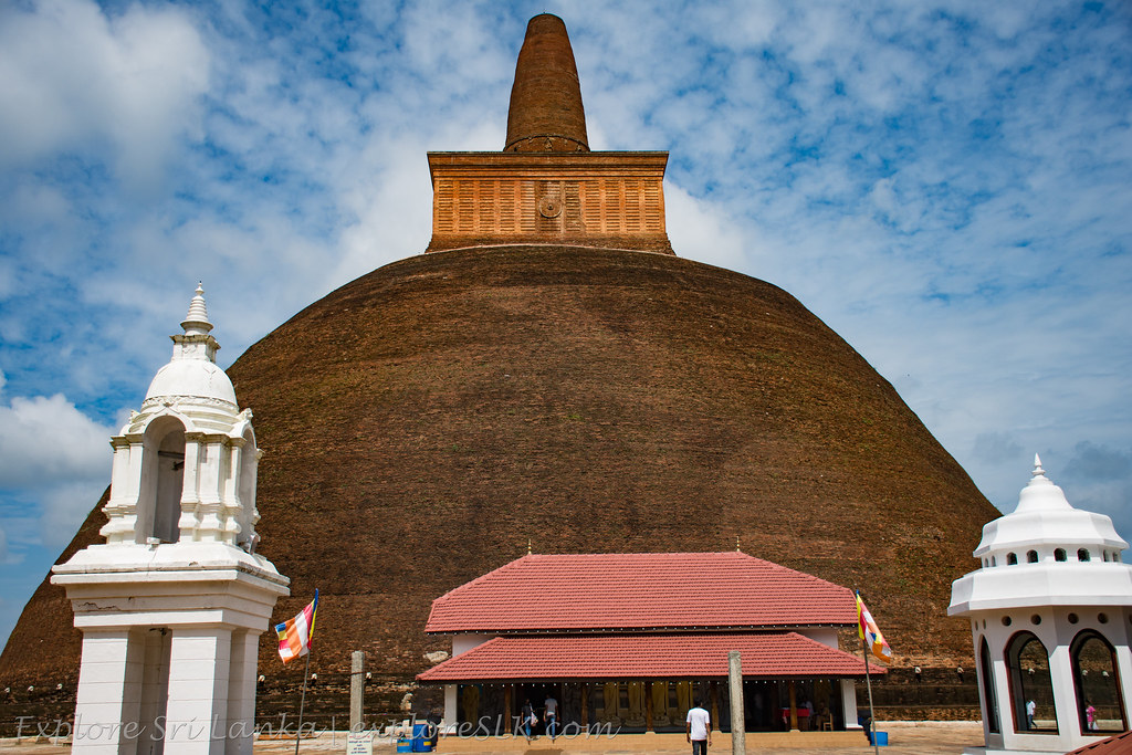 An outlook of Abhayagiri Dagoba in Sri Lanka