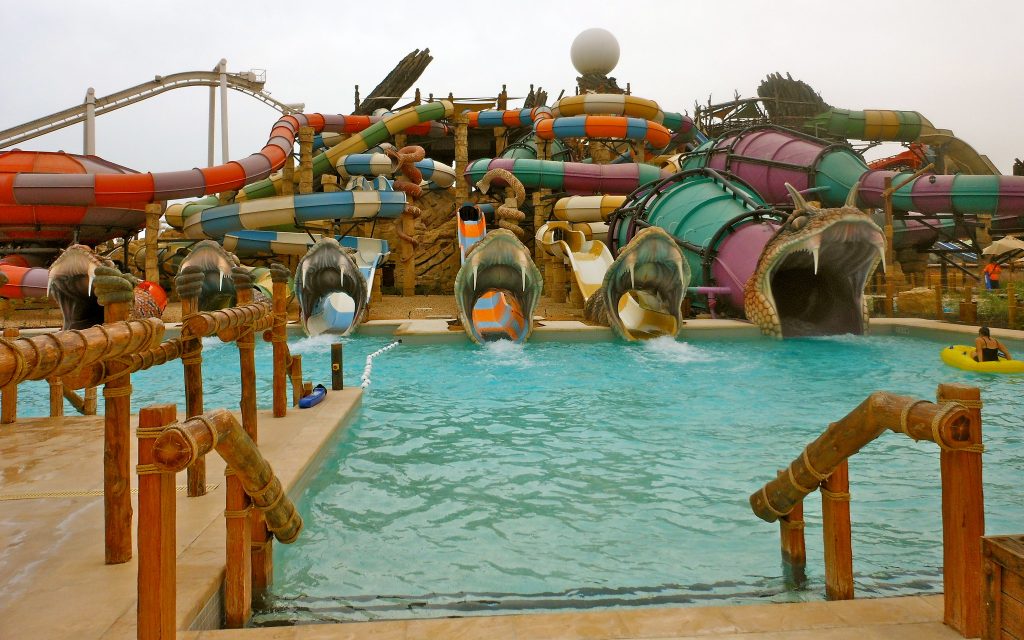 water slides
