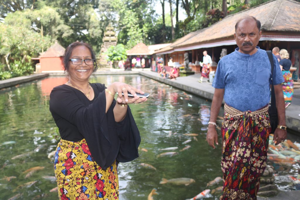 A lovely couple having nice time at Bali