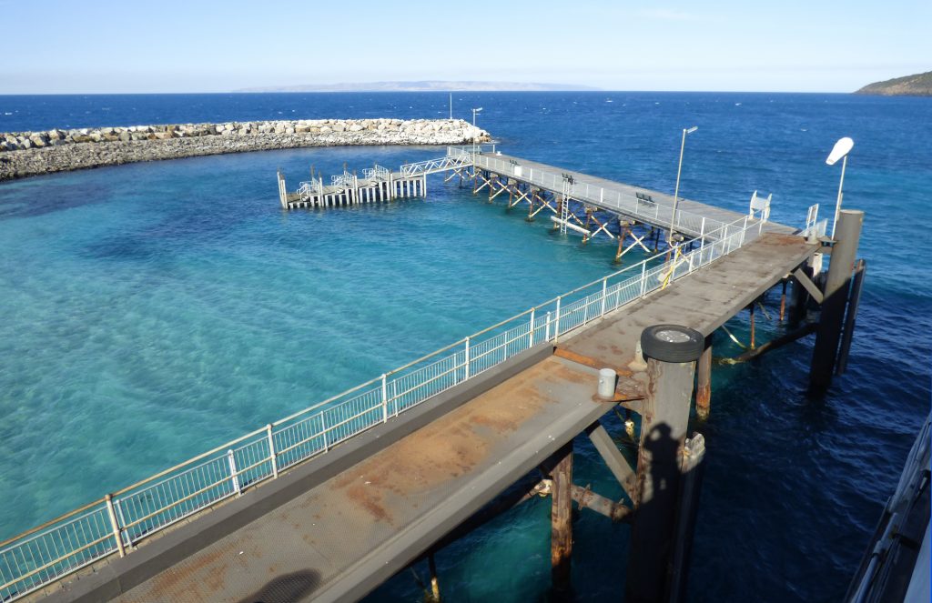 Penneshaw Jetty on Kangaroo Island.