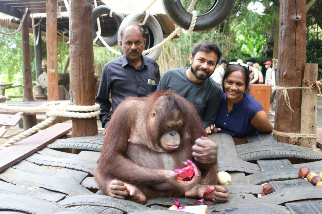 Ajinkya with his family