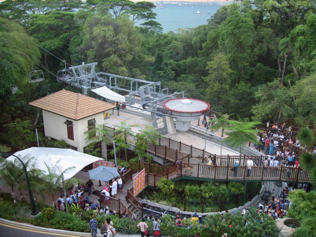 Skyline luge in Sentosa