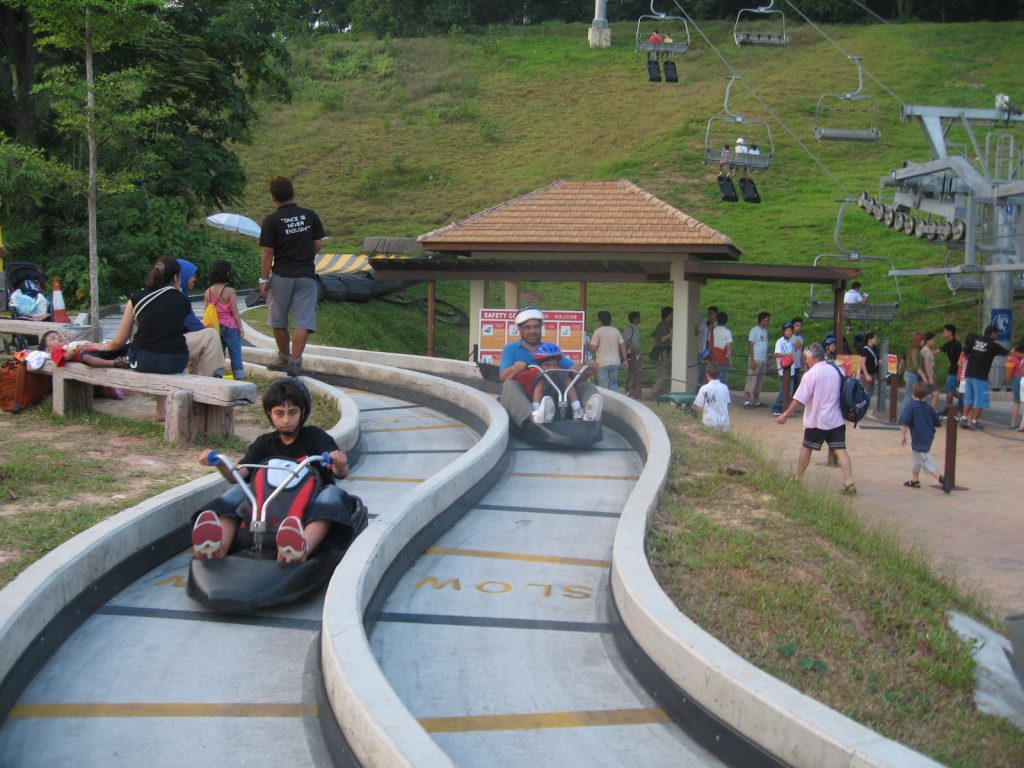 Luge ride in Skyline