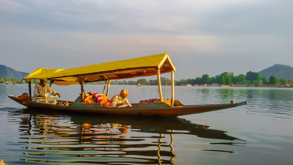 Shikar boat on Dal Lake in India
