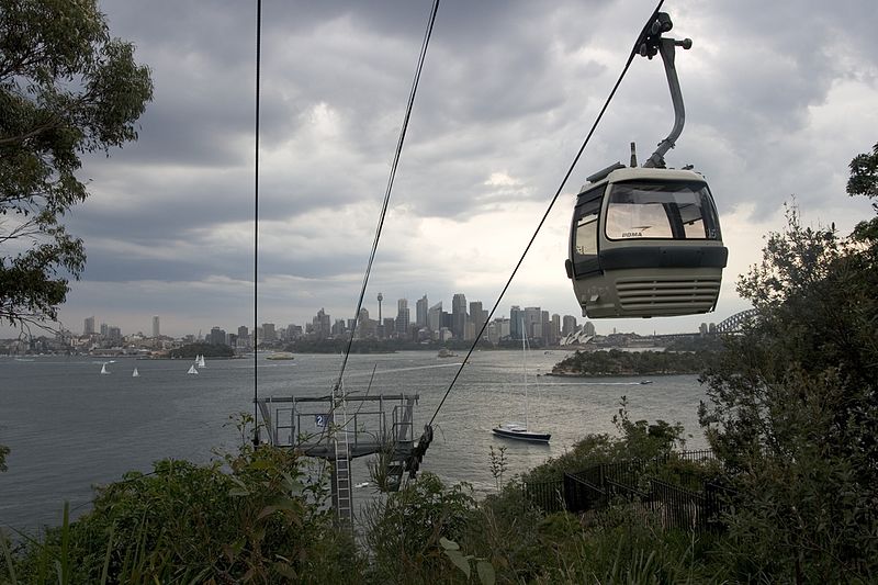 Sky Safari Cable Ride Taronga Zoo