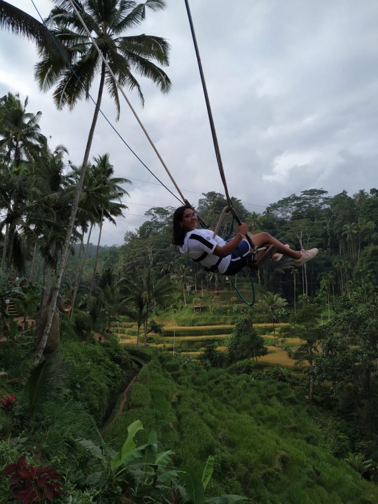 My daughter in swing