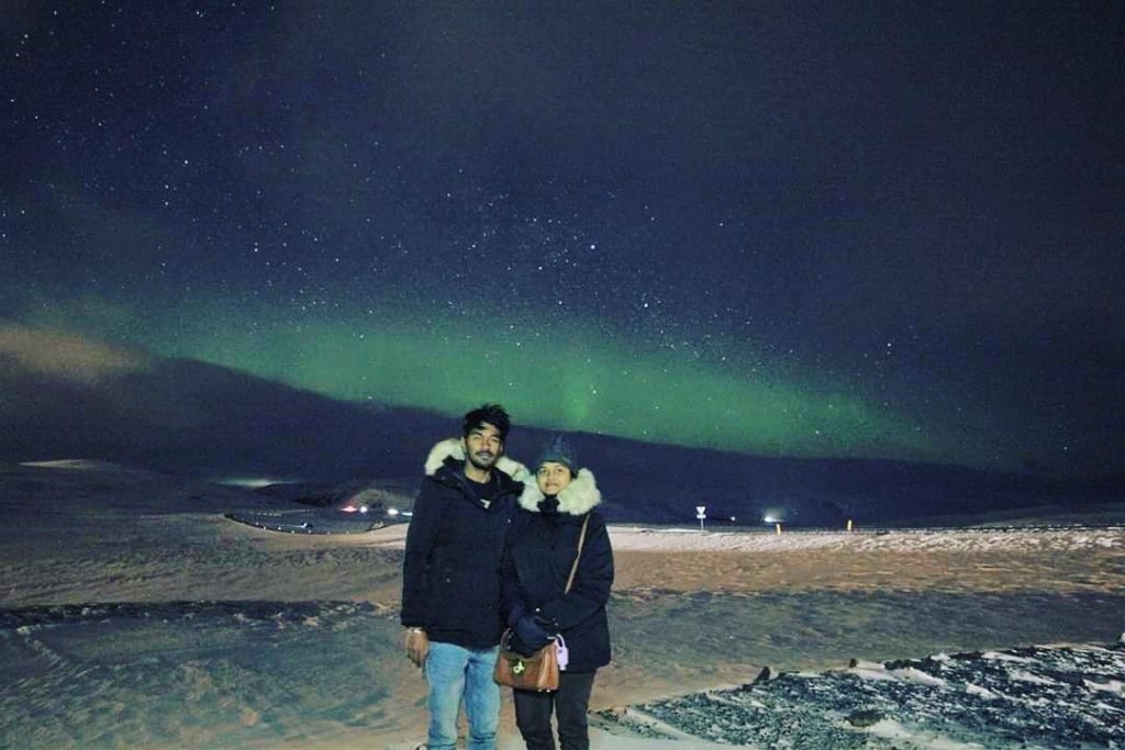 A breathtaking view of Northern lights tour, Reykjavik