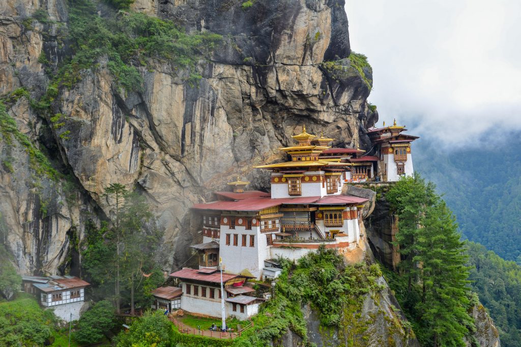 Tashiding monastery, gracefully located at the hills