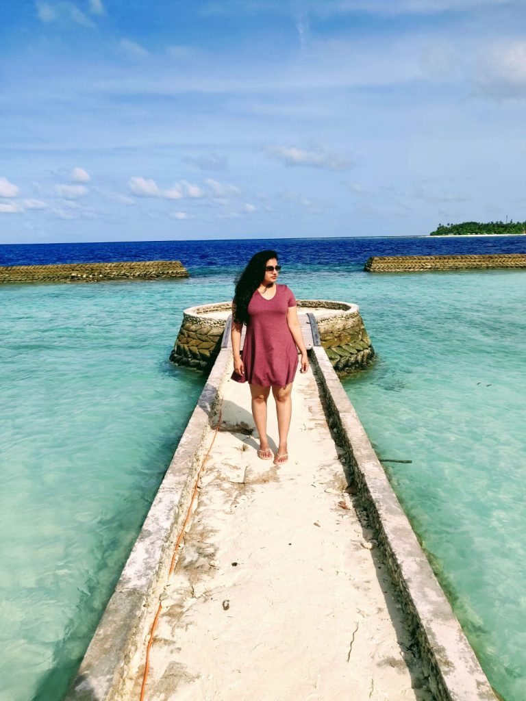 A click with the beach background