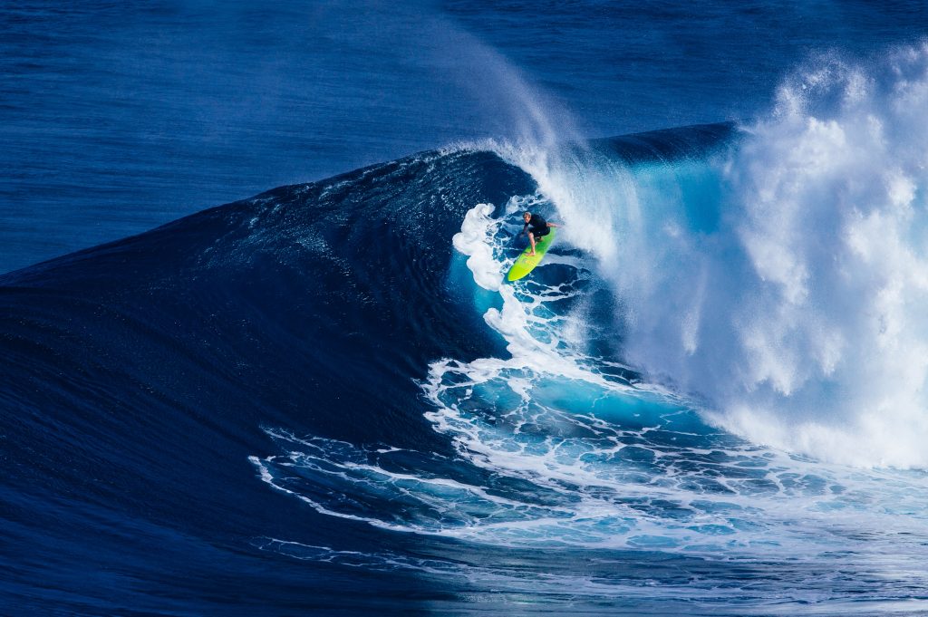 A man Surfing, Seychelles