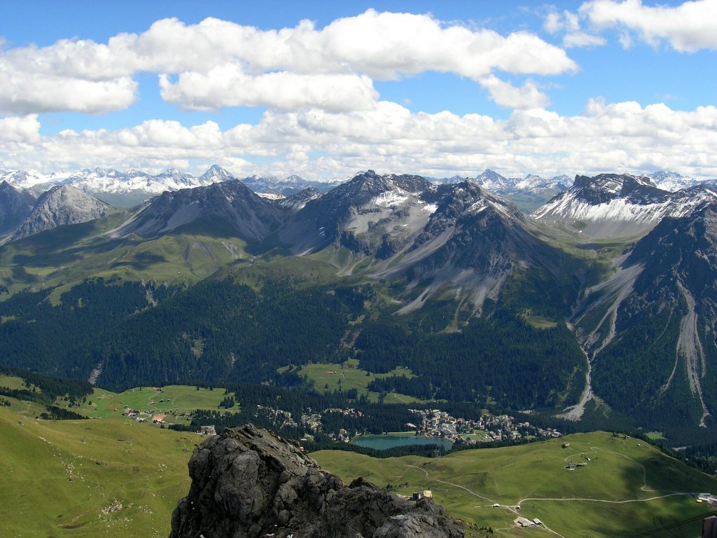 Aerial View town Arosa