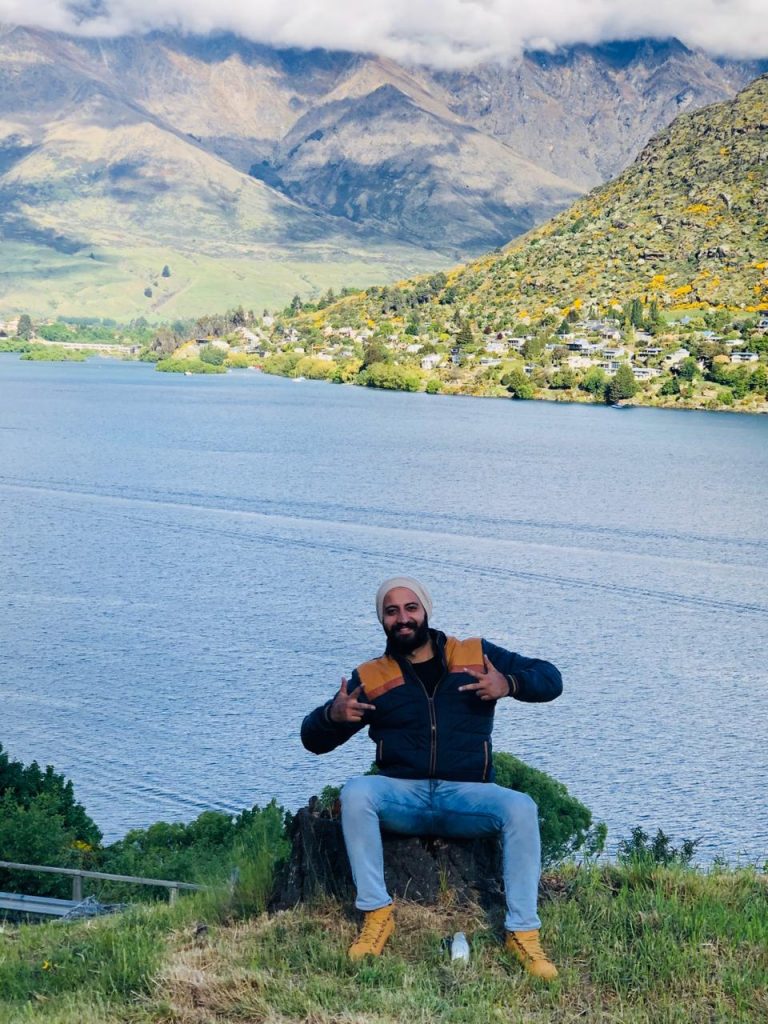 Enjoying beauty of Lake Wanaka