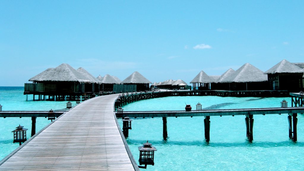 Overwater bungalow at Mirihi island resort
