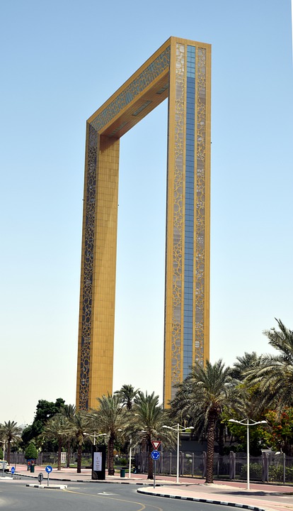 Dubai frame from a distance